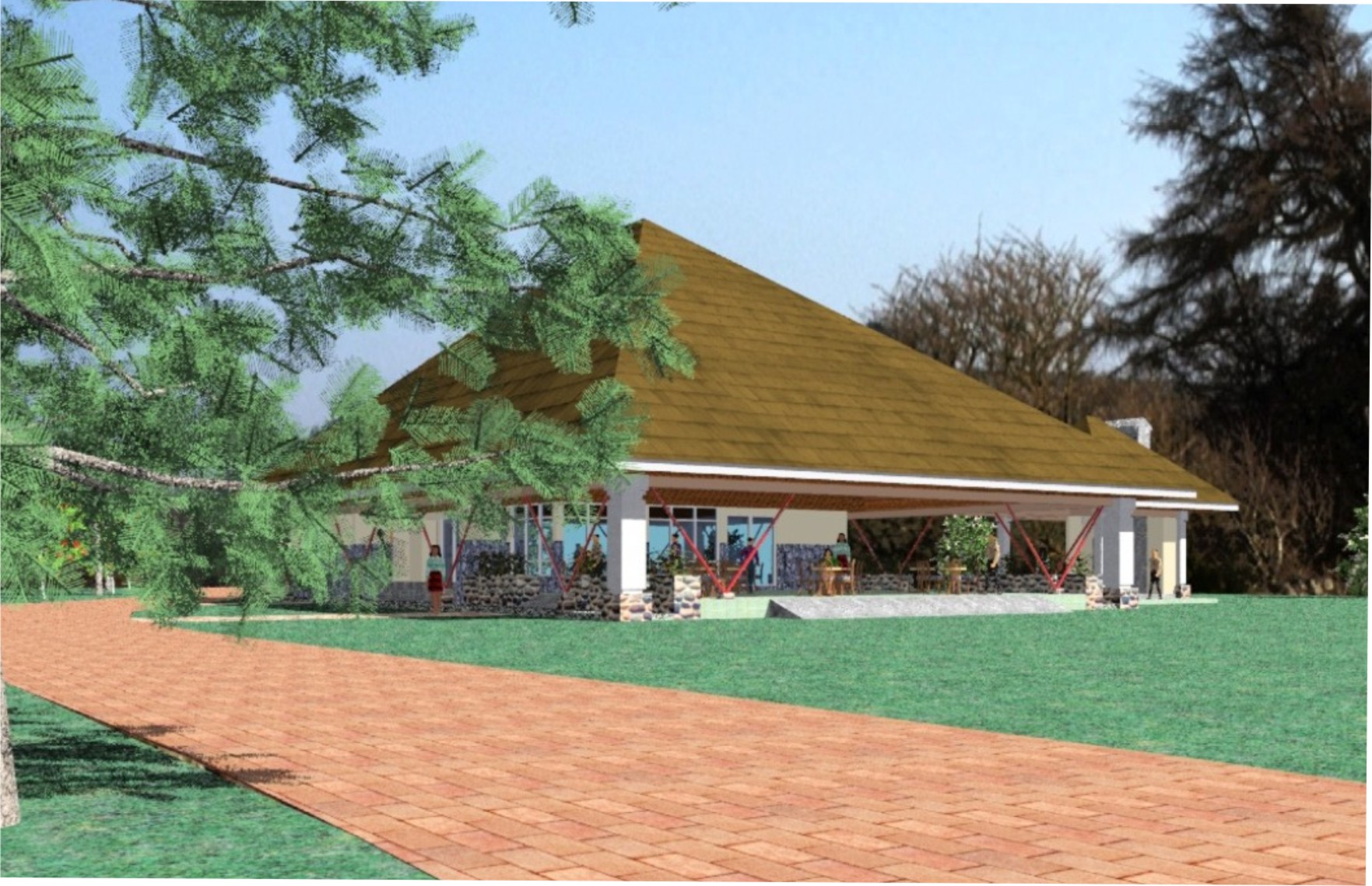 Golf Pavilion at Shell Club, Ogunu, Warri for SPDC, Nigeria Limited